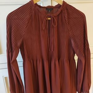 Ann Taylor pleated dress top